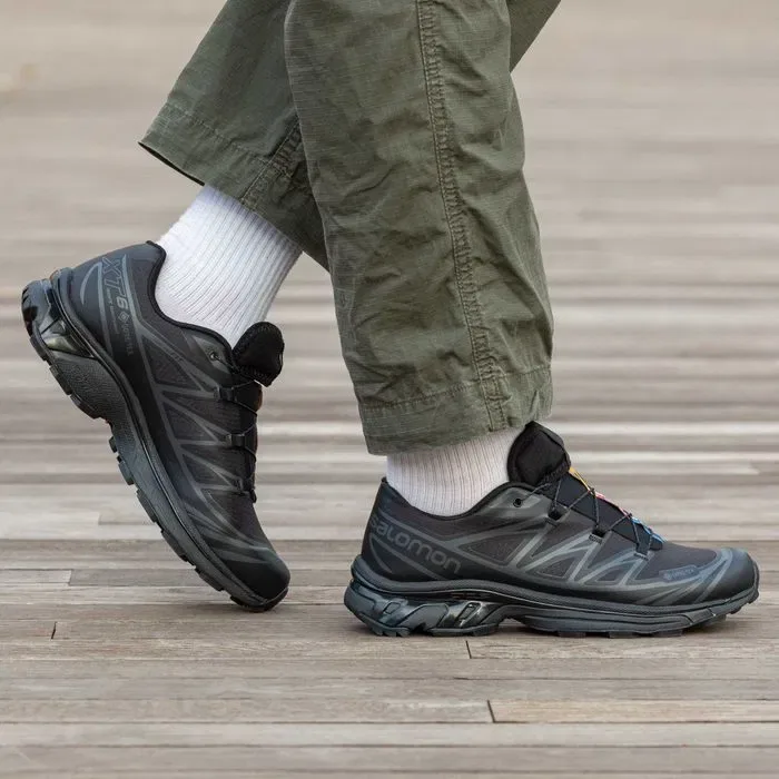 Кросівки осінні Salomon XT-6 Gore-Tex All Black premium | Кроссовки чоловічі жіночі — фото 8