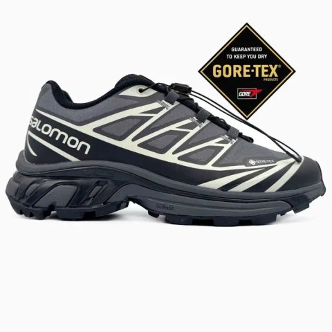Кросівки осінні Salomon XT-6 Gore-Tex Grey premium | Кроссовки чоловічі жіночі