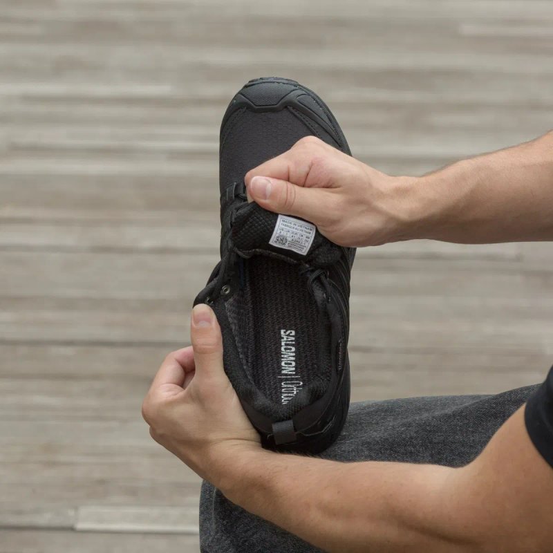 Кросівки осінні-зимові Salomon Speed Cross Pro Gore-Tex Thinsulate All Black premium | Кроссовки чоловічі — фото 2