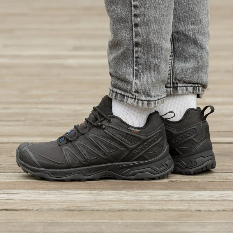 Кросівки осінні-зимові Salomon Speed Cross Pro Gore-Tex Thinsulate All Black premium | Кроссовки чоловічі — фото 5