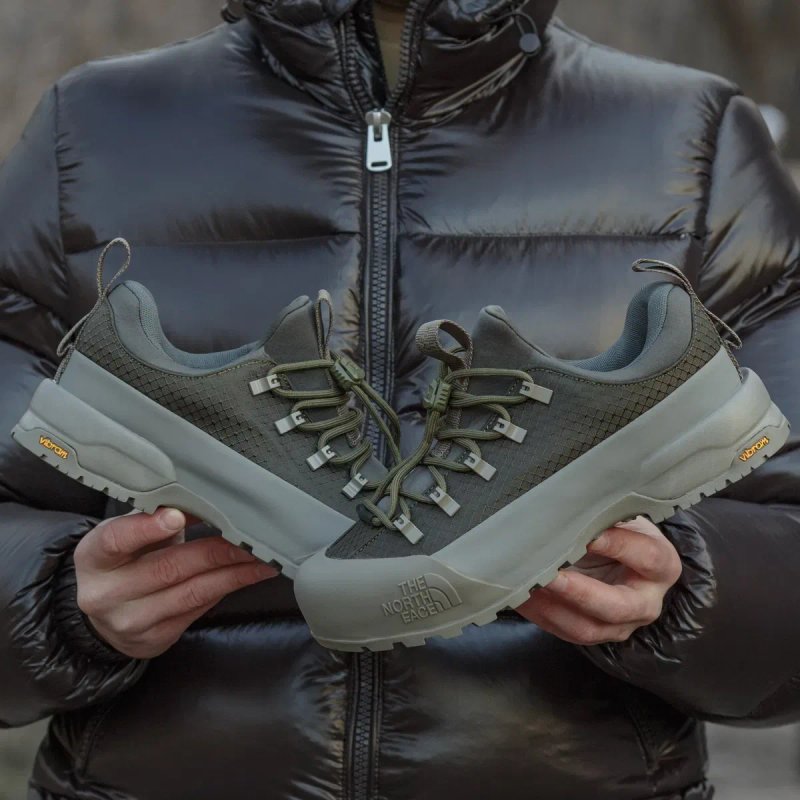 Кросівки осінні-зимові The North Face Glenclyffe Olive/Beige premium | Кроссовки чоловічі — фото 7