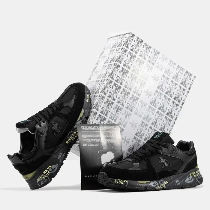 Кросівки Premiata Mase Black (люкс якість) | Кроссовки чоловічі — фото 2