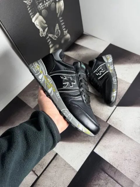 Кросівки Premiata Mase Black premium | Кроссовки чоловічі