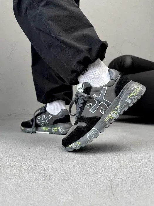 Кросівки Premiata Mick Black/Grey premium | Кроссовки чоловічі — фото 2