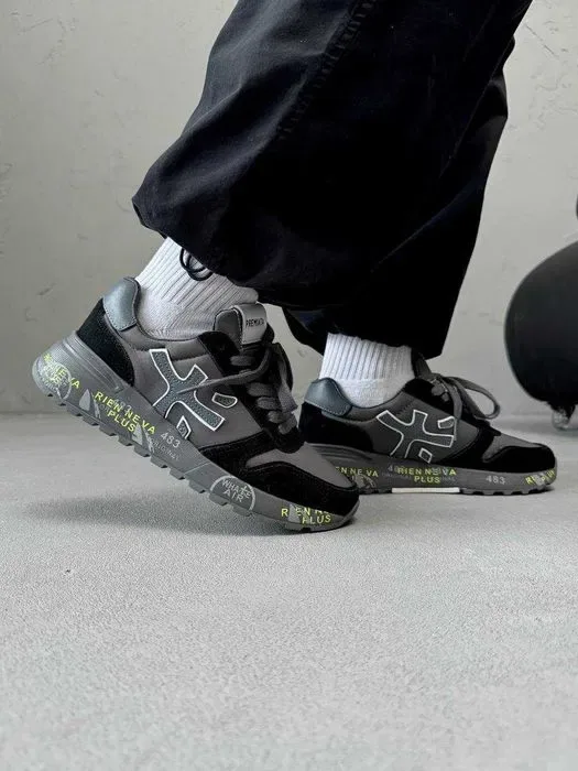 Кросівки Premiata Mick Black/Grey premium | Кроссовки чоловічі — фото 5