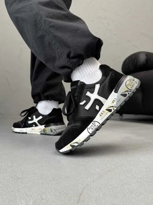 Кросівки Premiata Mick Black/White premium | Кроссовки чоловічі — фото 2