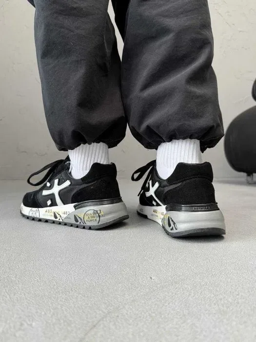 Кросівки Premiata Mick Black/White premium | Кроссовки чоловічі — фото 3