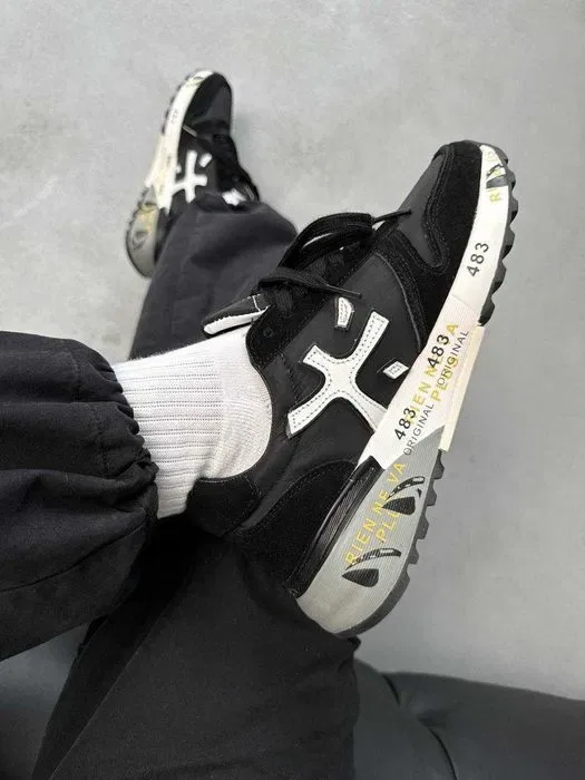 Кросівки Premiata Mick Black/White premium | Кроссовки чоловічі — фото 7