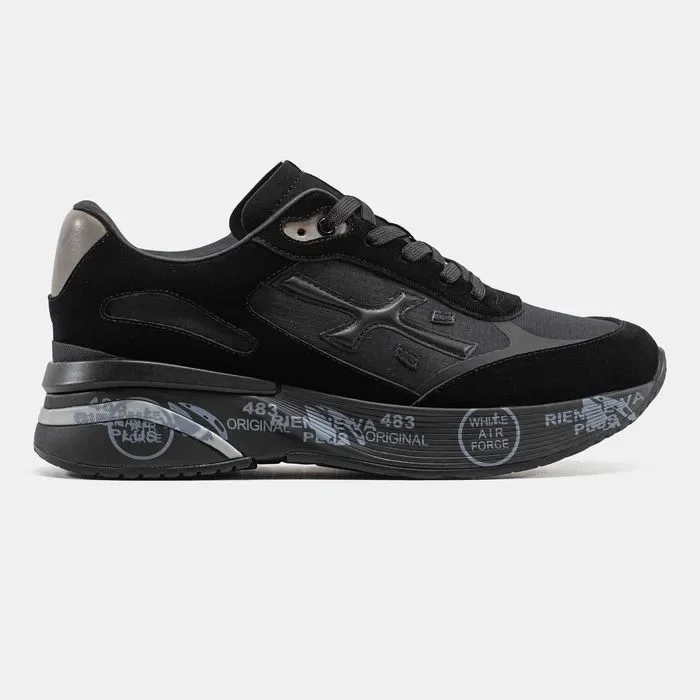 Кросівки Premiata Moerun Black (Люкс якість) | Кроссовки чоловічі жіночі — фото 4