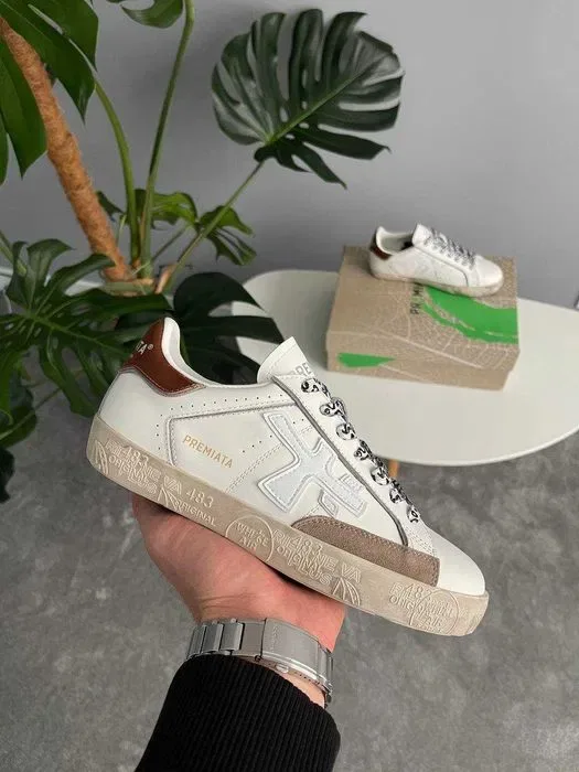 Кросівки Premiata Stevend 6483 Beige/White premium steven | Кроссовки жіночі — фото 4