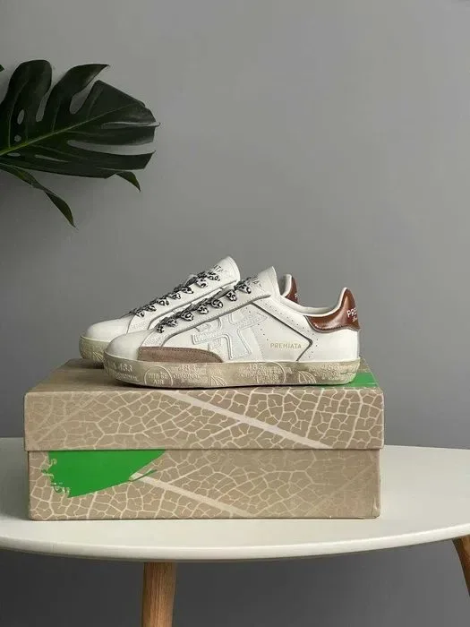 Кросівки Premiata Stevend 6483 Beige/White premium steven | Кроссовки жіночі — фото 5