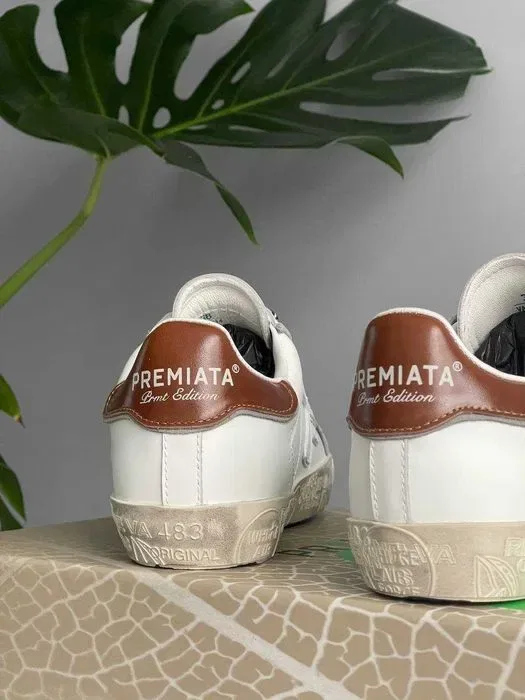 Кросівки Premiata Stevend 6483 Beige/White premium steven | Кроссовки жіночі — фото 6