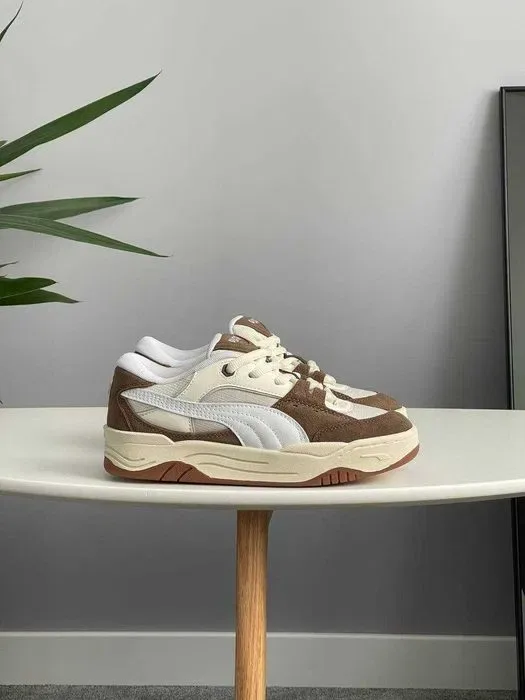 Кросівки Puma 180 White Brown premium | Кроссовки жіночі чоловічі — фото 2