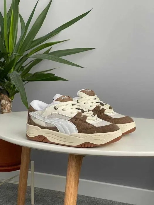 Кросівки Puma 180 White Brown premium | Кроссовки жіночі чоловічі — фото 3