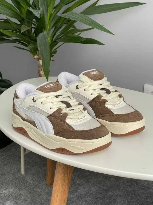 Кросівки Puma 180 White Brown premium | Кроссовки жіночі чоловічі — фото 5