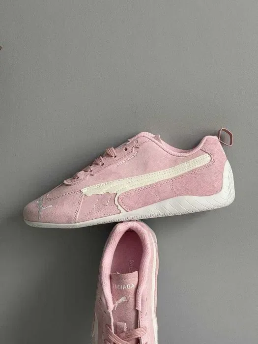 Кросівки Puma Speedcat Suede Balenciaga In Pink premium | Кроссовки жіночі — фото 4