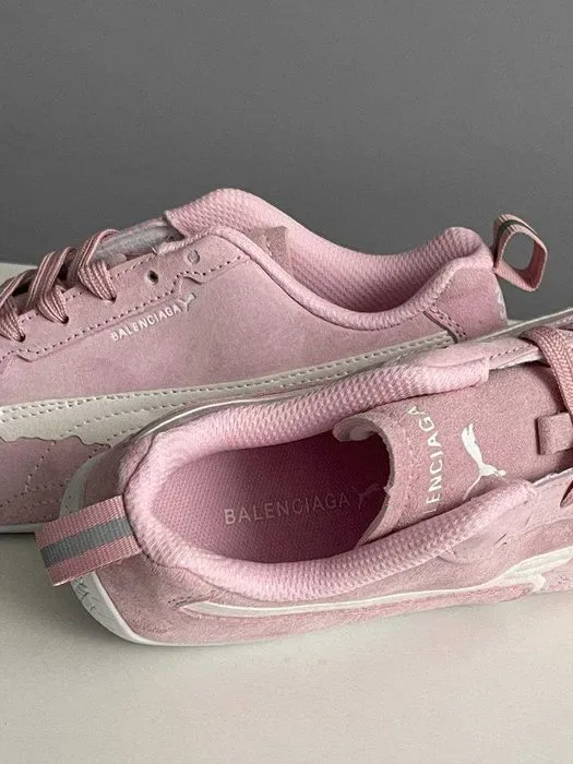 Кросівки Puma Speedcat Suede Balenciaga In Pink premium | Кроссовки жіночі — фото 6