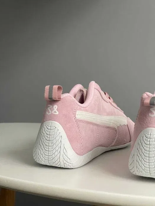 Кросівки Puma Speedcat Suede Balenciaga In Pink premium | Кроссовки жіночі — фото 8