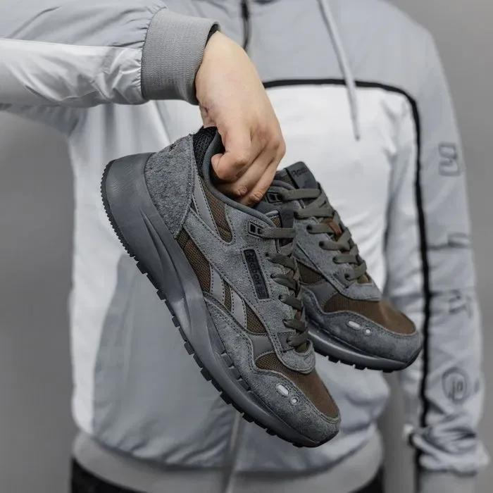 Кросівки Reebok Classic Leather Grey/Brown premium | Кроссовки чоловічі жіночі — фото 4