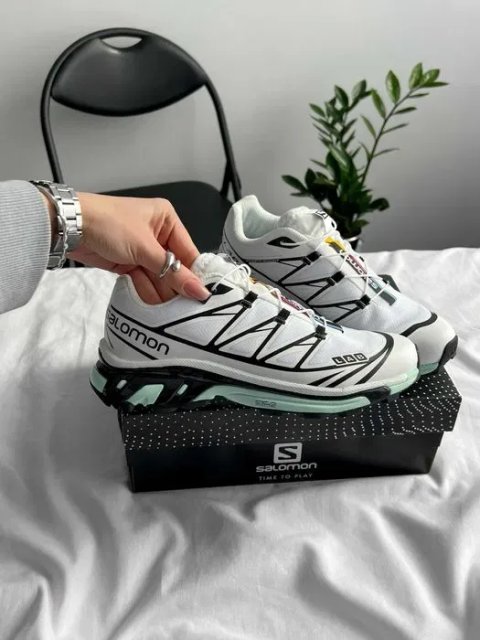 Кросівки Salomon XT-6 White Icy Morn White premium i72 | Кроссовки жіночі чоловічі