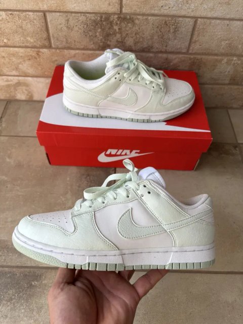Кросівки жіночі NIKE DANK LOW NEXT NATURE  White  Mint   cтан нових