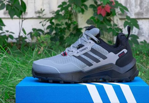 Кросівки зимові Adidas Terrex Gore-Tex Grey/Black premium | Кроссовки Адидас чоловічі