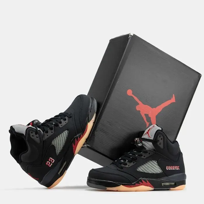 Кросівки зимові Nike Air Jordan 5 Gore-Tex Black premium | Кроссовки Найк чоловічі жіночі — фото 8