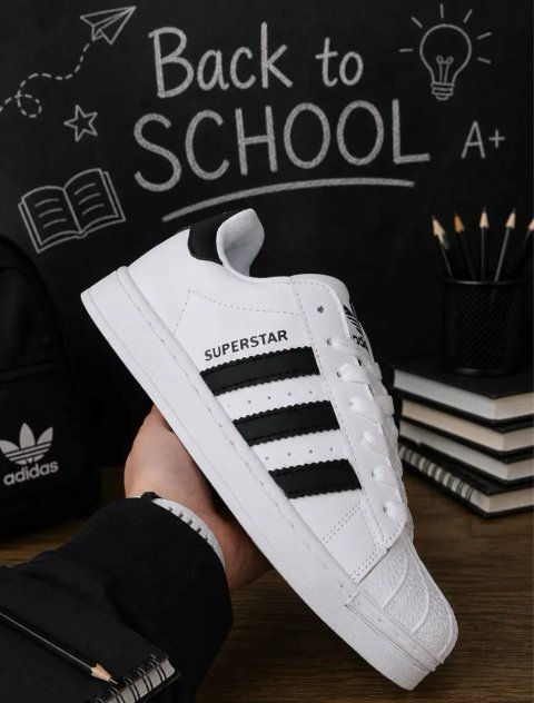 Кросовки адидас суперстар / трендовые молодежные кросовки Адидас / adidad superstar / кожаные / вечная класика / суперстары недорого