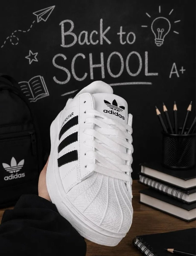 Кросовки адидас суперстар / трендовые молодежные кросовки Адидас / adidad superstar / кожаные / вечная класика / суперстары недорого — фото 5