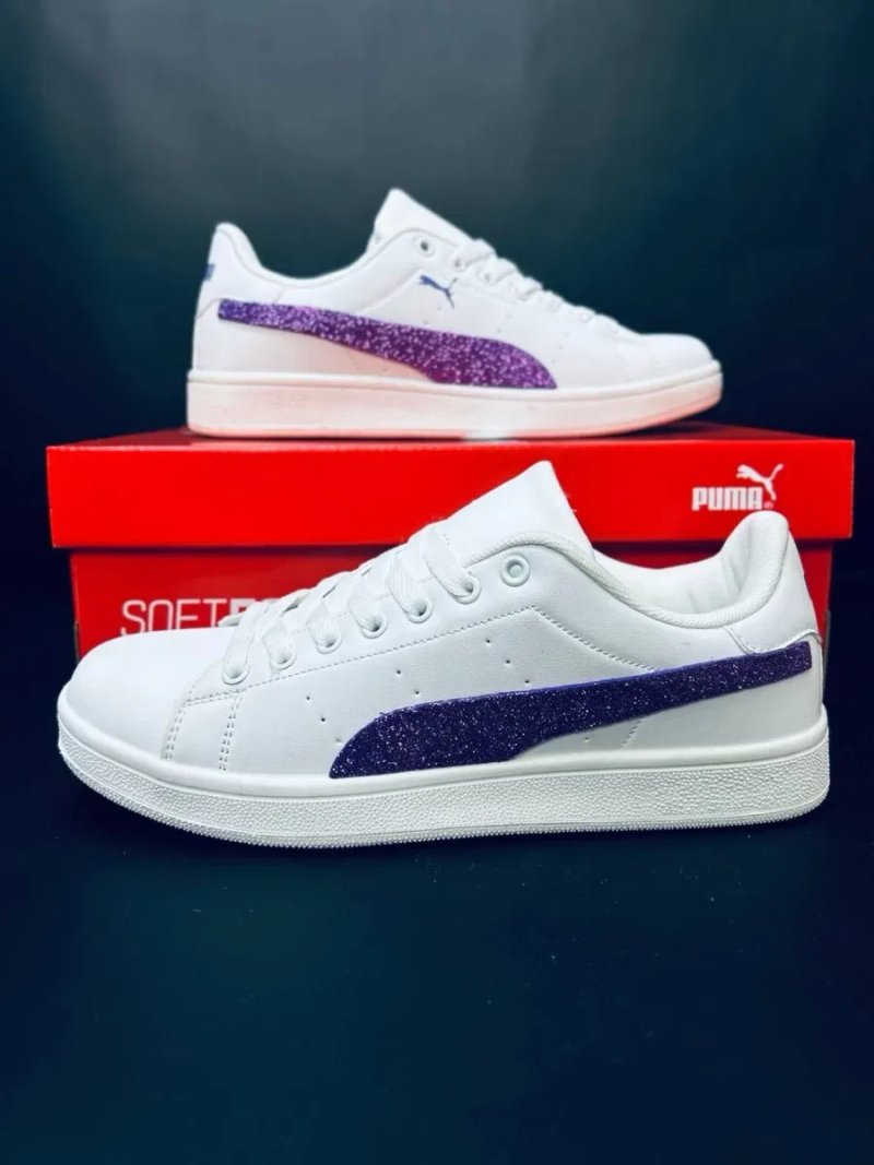 Кросовки пума Женские красовки Puma Кросивки пума белые Кроссовки женские 40 размер Акционное предложение кожаные повседневные красовки — фото 2