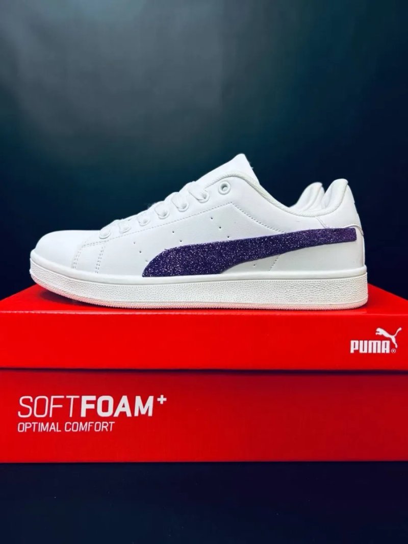Кросовки пума Женские красовки Puma Кросивки пума белые Кроссовки женские 40 размер Акционное предложение кожаные повседневные красовки — фото 3