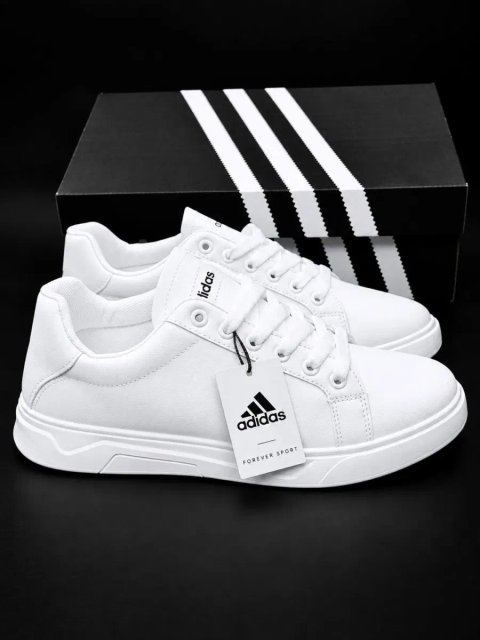 Кроссовки Adidas мужские класические красовки адидас Адидас кроссовки чисто белые Мягкие кросивки адидас