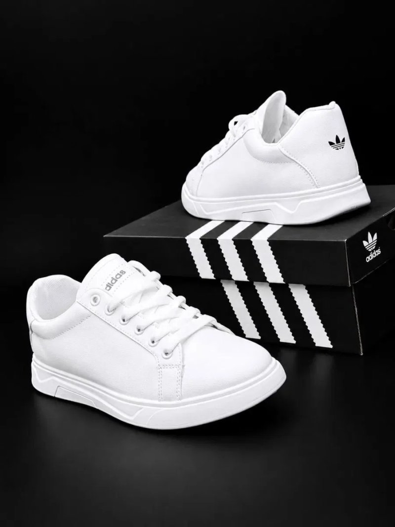 Кроссовки Adidas мужские класические красовки адидас Адидас кроссовки чисто белые Мягкие кросивки адидас — фото 4