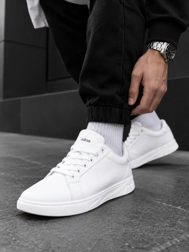 Кроссовки Adidas мужские класические красовки адидас Адидас кроссовки чисто белые Мягкие кросивки адидас — фото 8