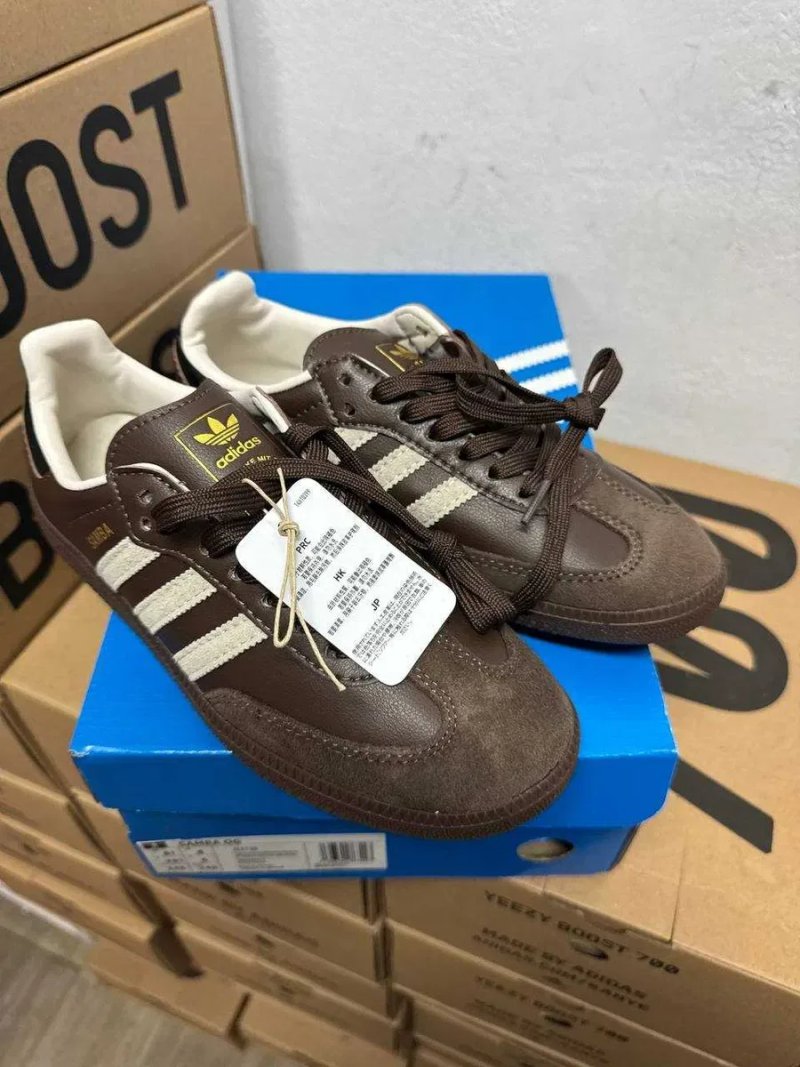 Кроссовки Adidas Samba brown / Адидас самба коричневые 36 37 38 39 40 41 — фото 2