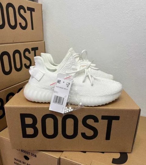 Кроссовки Adidas yeezy 350 white / Адидас изи 350 белые изики 37 38 39