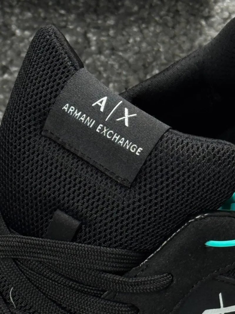Кроссовки Armani Exchange черные мужские кроссовки Армани Ексчендж серые 45 размер Емпори Армани кеды | Кросівки Armani Excnahge чоловічі кеди Армані — фото 3