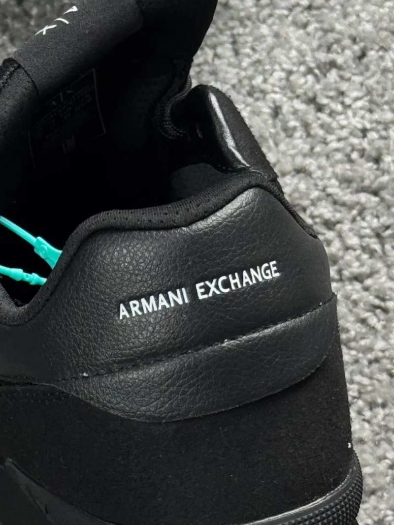 Кроссовки Armani Exchange черные мужские кроссовки Армани Ексчендж серые 45 размер Емпори Армани кеды | Кросівки Armani Excnahge чоловічі кеди Армані — фото 4
