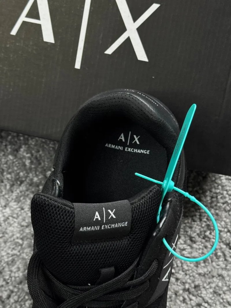 Кроссовки Armani Exchange черные мужские кроссовки Армани Ексчендж серые 45 размер Емпори Армани кеды | Кросівки Armani Excnahge чоловічі кеди Армані — фото 5