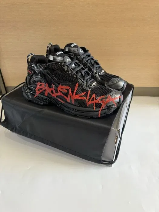 кроссовки Balenciaga Runners graffiti Black 42, 43 44 — фото 3