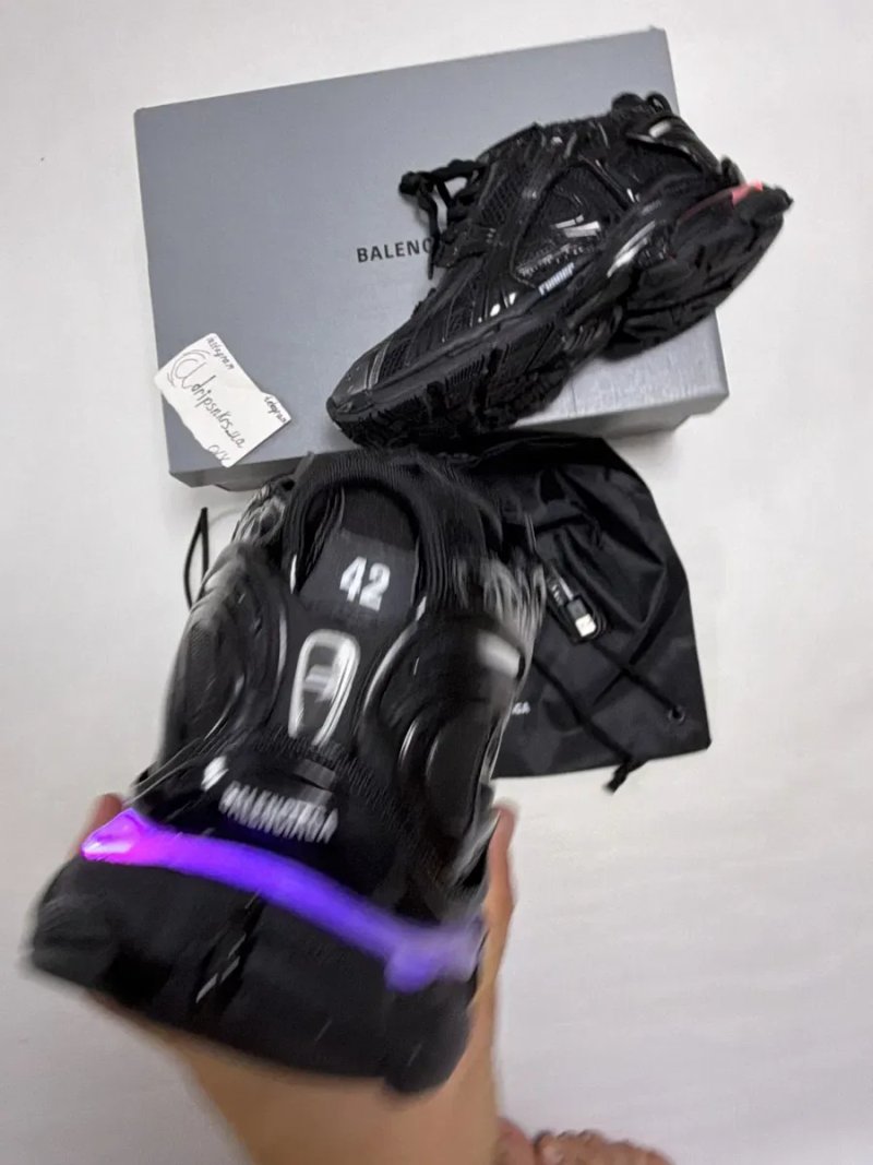 кроссовки Balenciaga Runners LED Black 42 43 44 45  vetemens rick owens project gr raf simons — фото 5
