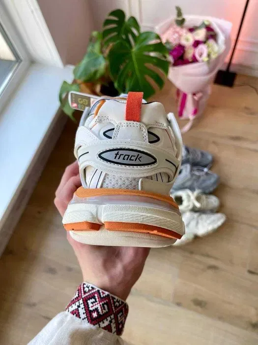 Кроссовки Balenciaga Track 3.0 White/Orange premium | Кроссовки жіночі чоловічі — фото 5