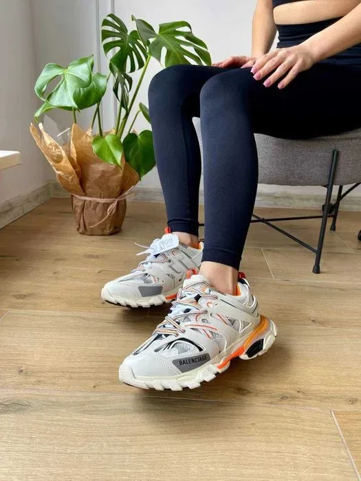 Кроссовки Balenciaga Track 3.0 White/Orange premium | Кроссовки жіночі чоловічі — фото 7