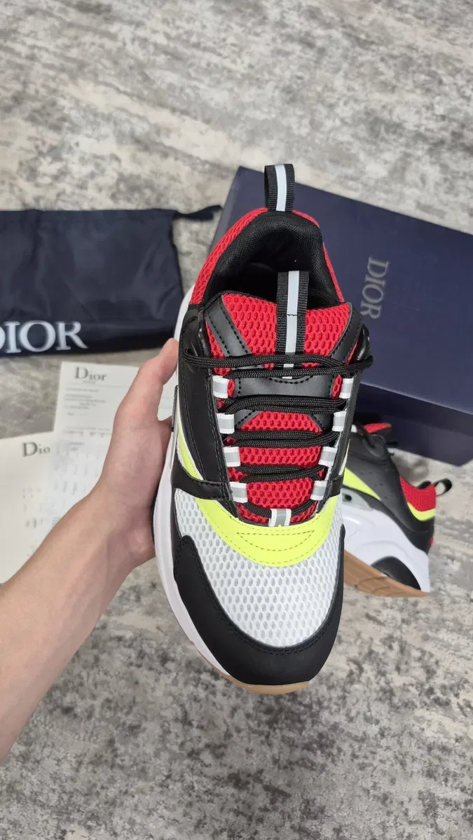 Кроссовки Dior b221 Диор 622 Кроссовки 1 Кросівки діор I Dior I Christian Dior b221 Dior b22 reflective черные радужные желтые рефликтив диор б22 b22 — фото 3