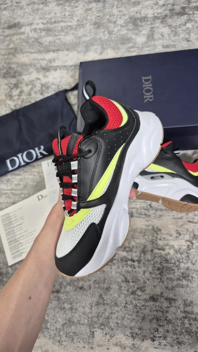 Кроссовки Dior b221 Диор 622 Кроссовки 1 Кросівки діор I Dior I Christian Dior b221 Dior b22 reflective черные радужные желтые рефликтив диор б22 b22 — фото 4