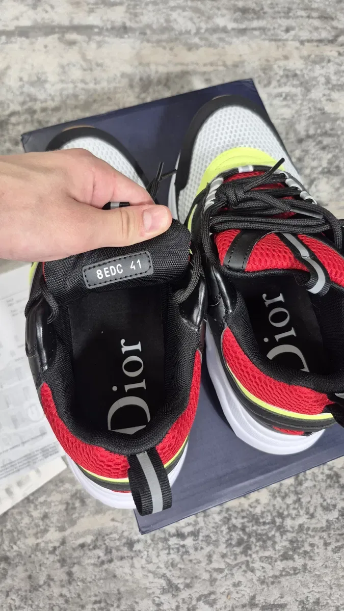 Кроссовки Dior b221 Диор 622 Кроссовки 1 Кросівки діор I Dior I Christian Dior b221 Dior b22 reflective черные радужные желтые рефликтив диор б22 b22 — фото 5