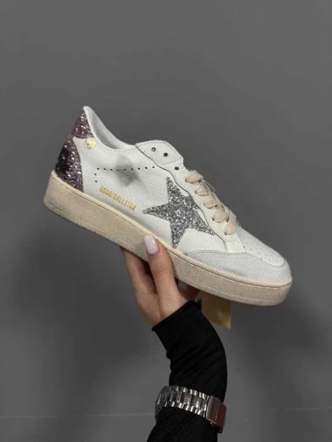 Кроссовки Golden Goose GGDB Ballstar Silver Rose  Оригинал женские новые