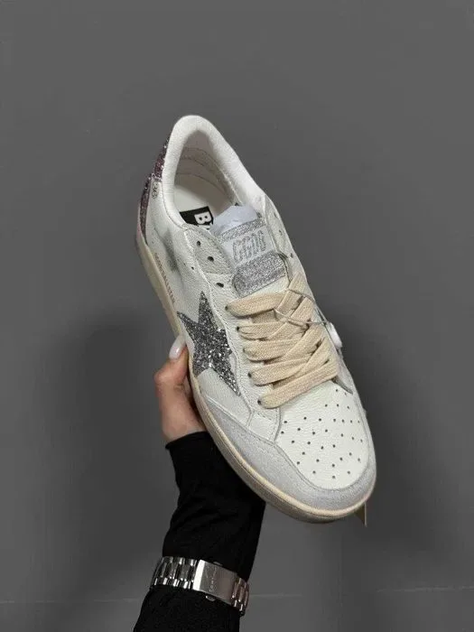 Кроссовки Golden Goose GGDB Ballstar Silver Rose  Оригинал женские новые — фото 2