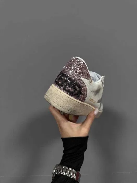 Кроссовки Golden Goose GGDB Ballstar Silver Rose  Оригинал женские новые — фото 3