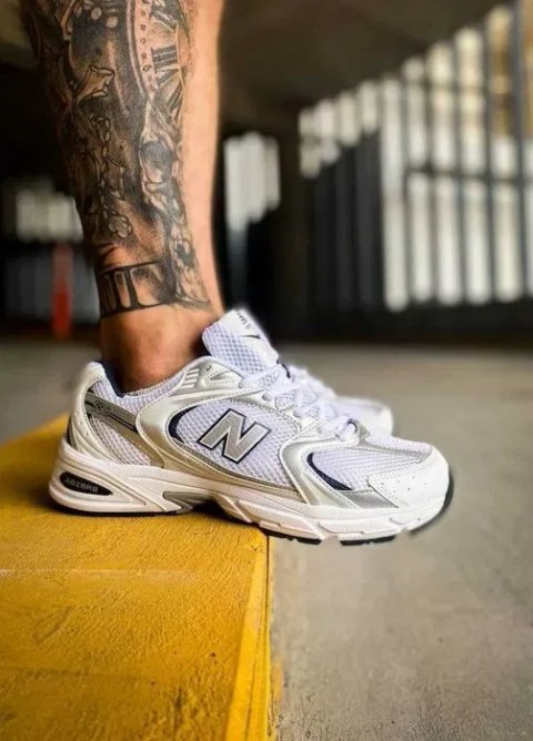 Кроссовки Мужские New Balance 530 White Silver Navy/Кросівки Нью Беланс/Чоловічі NB 530
